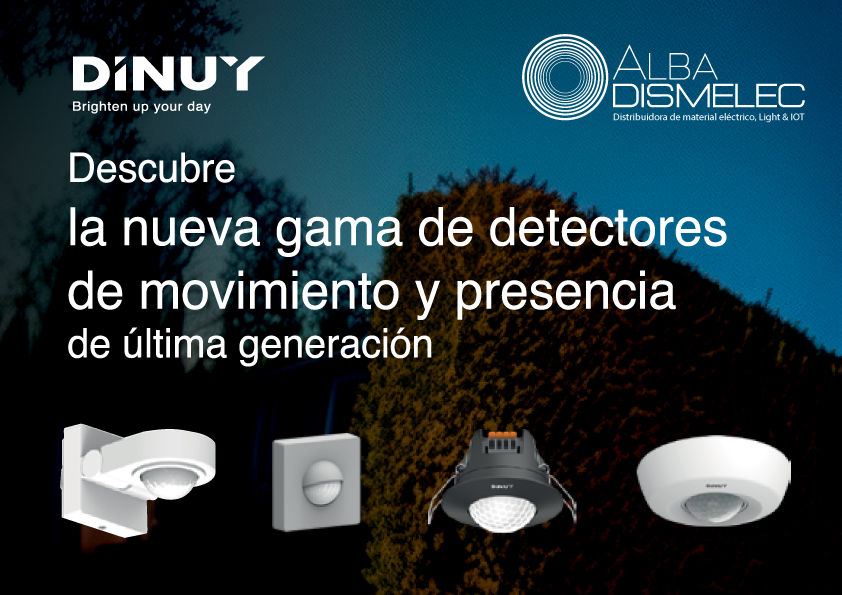 Nueva gama de detectores de presencia DINUY